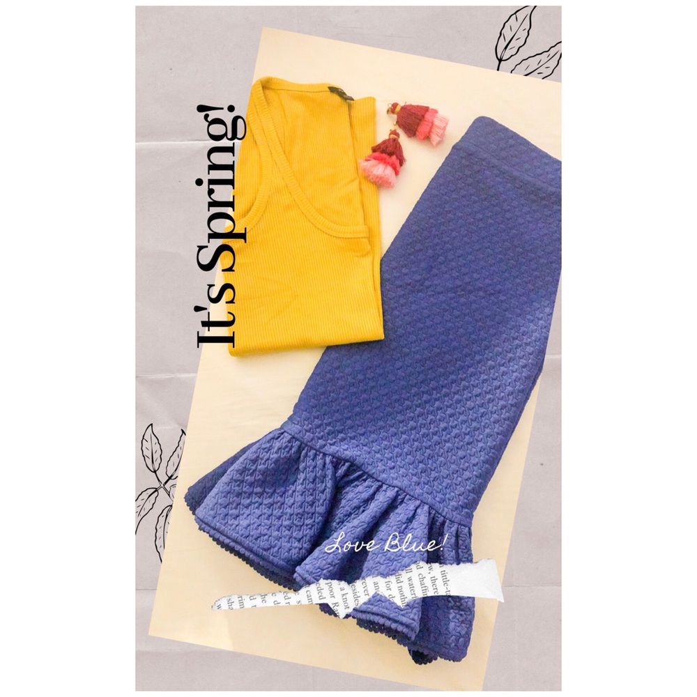 Pre-love blue skirt from Anthropologie